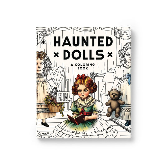 Haunted Dolls Coloring Book | Creepy Gothic Adult Coloring Book
