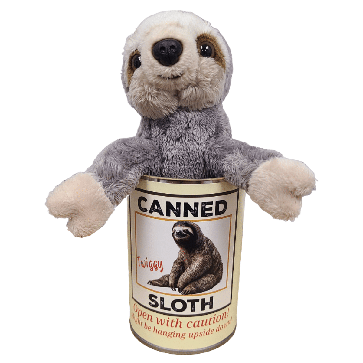 Canned Sloth Stuffed Animal Plush
