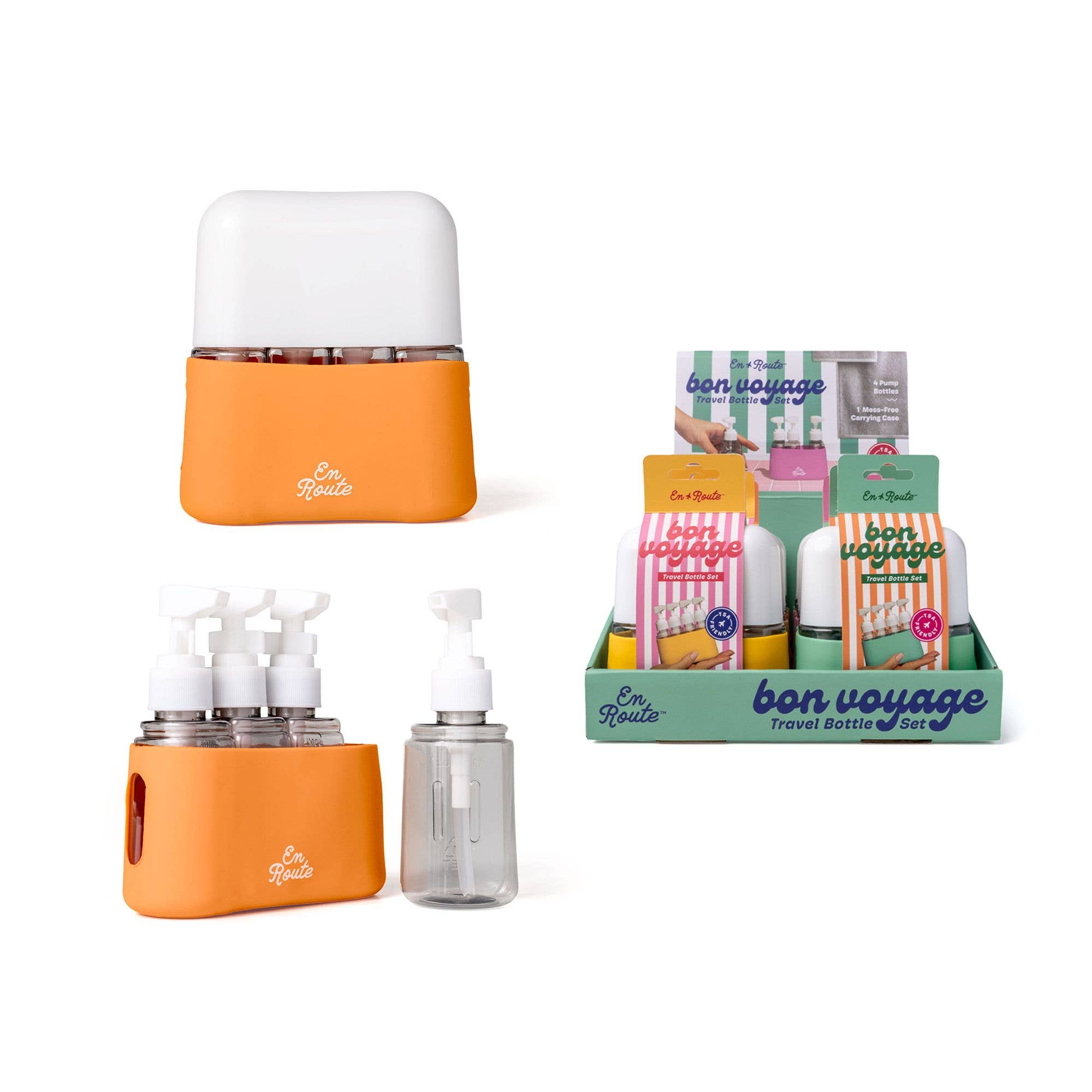 Bon Voyage 4 Piece Travel Bottles – Poppy & Pomelo