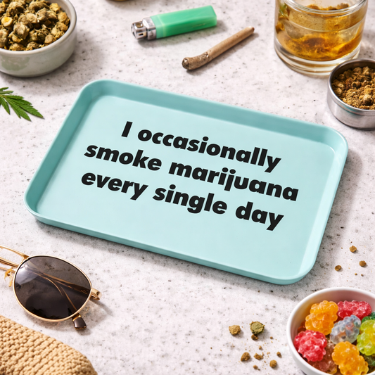 Occasionally Smoke Trinket Tray – Funny Melamine Catchall Tray
