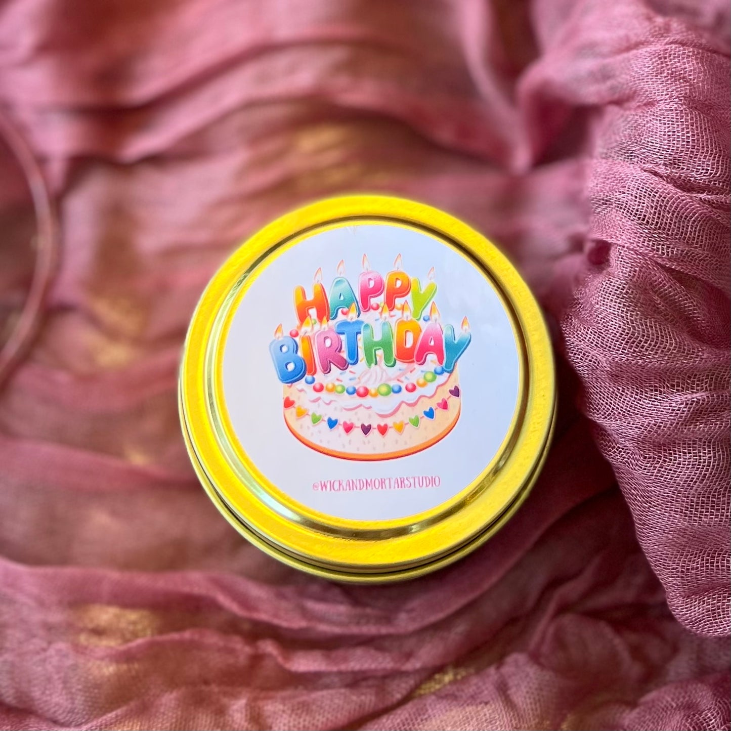 Happy Birthday Candle 4 oz