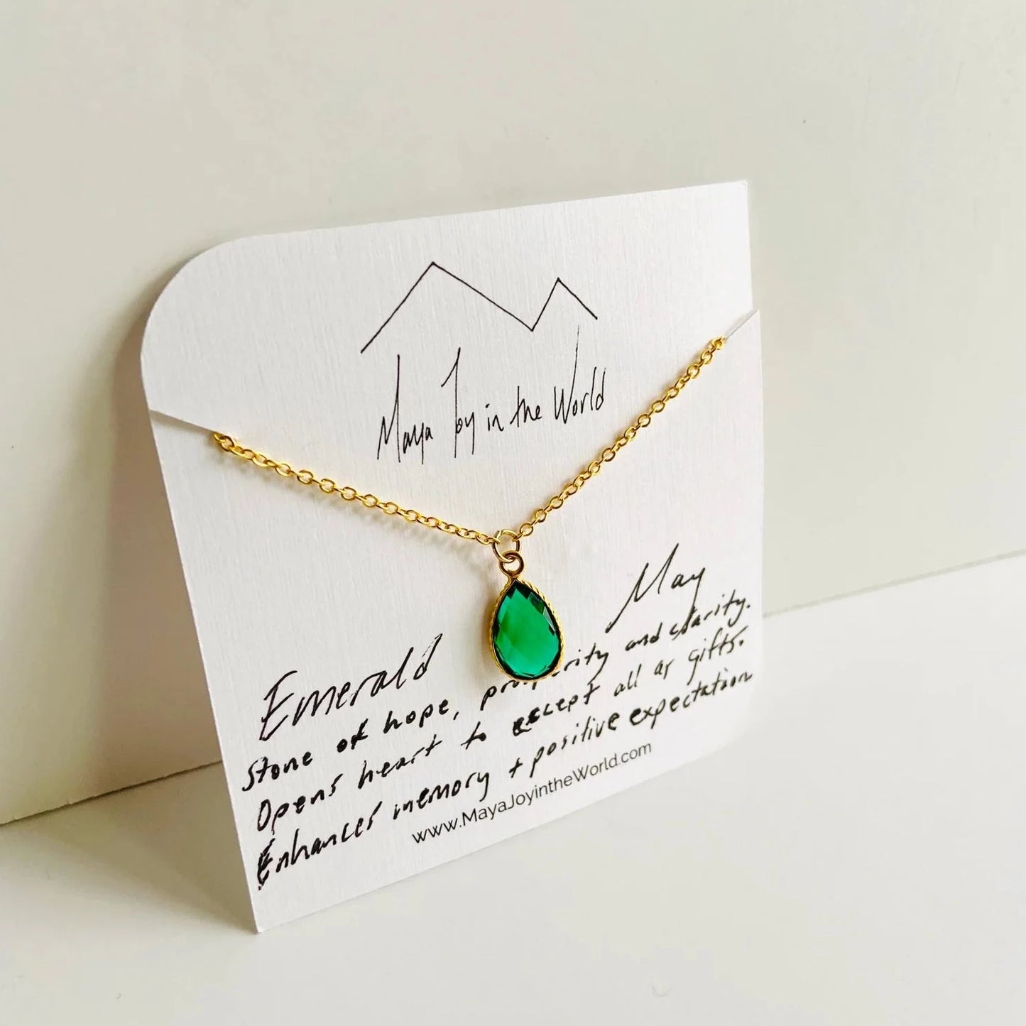 May Birthstone Necklace