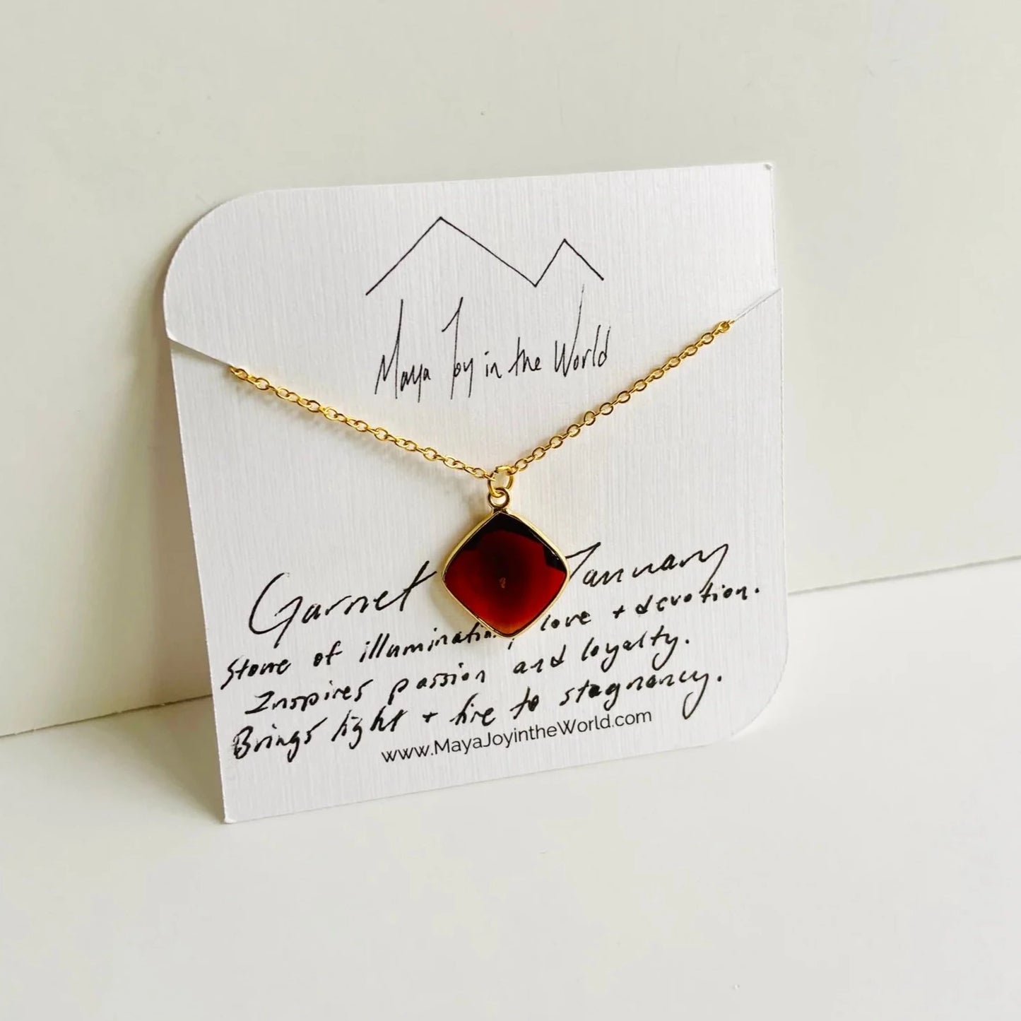 January Birthstone Necklace