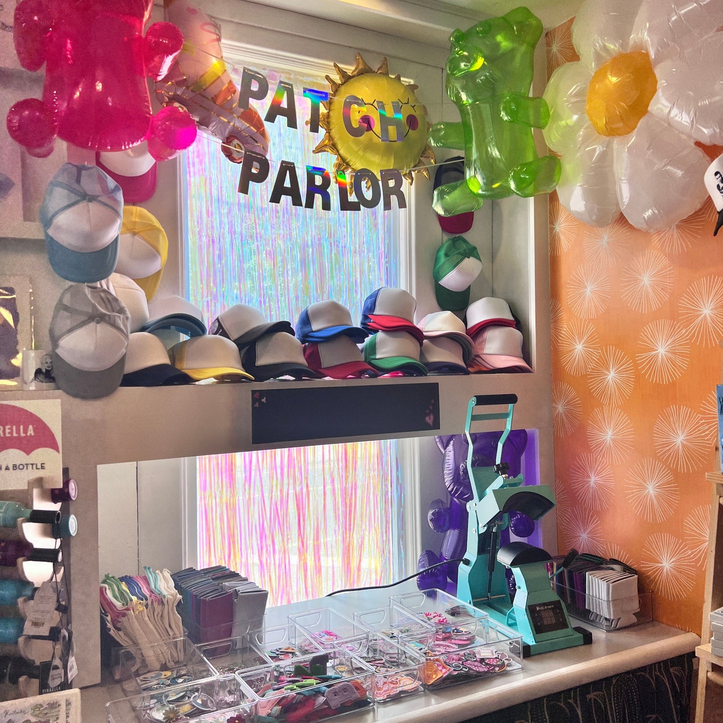 Patch Parlor | Trucker Hats | Totes | Coldy-Holdies - Always Open - No Reservation needed
