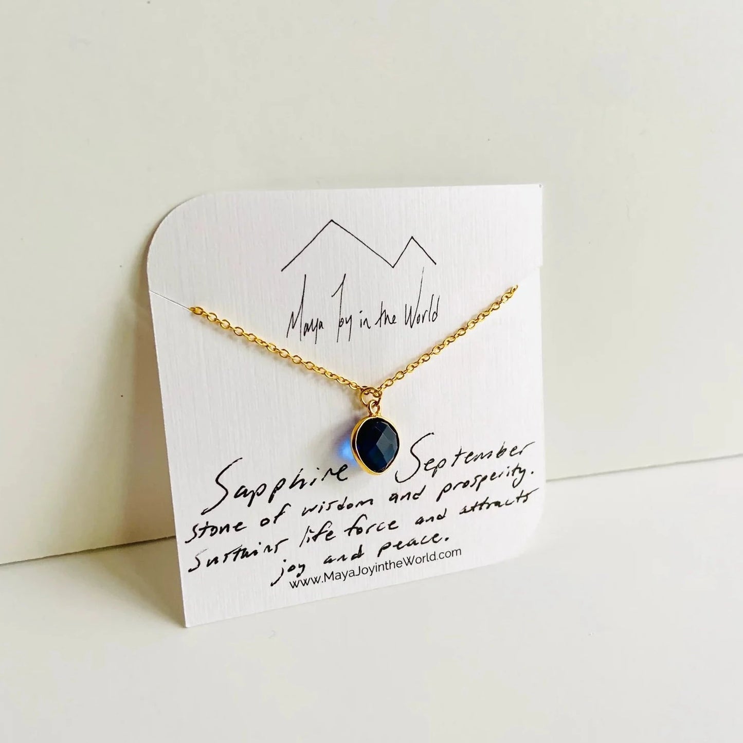 September Birthstone Necklace