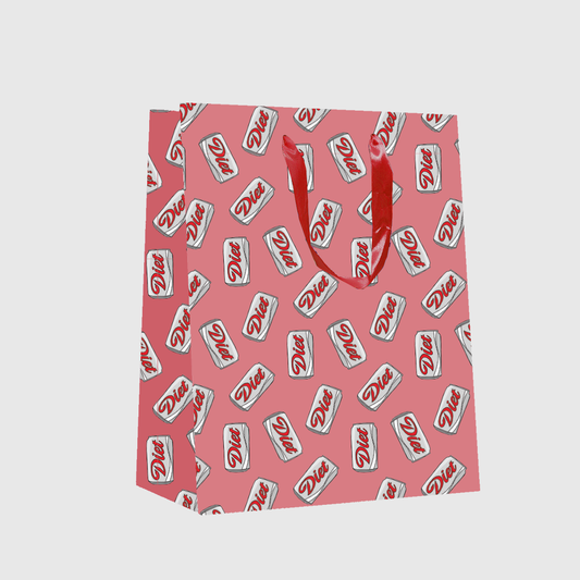 Diet Soda Can Gift Bag | Cute Retro Drink Gift Wrap