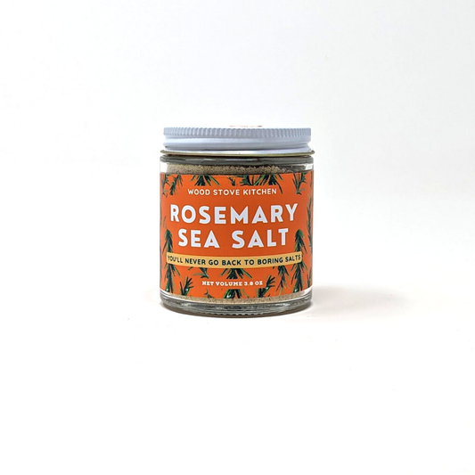 Artisanal Rosemary Sea Salt (4 oz Glass Jar)