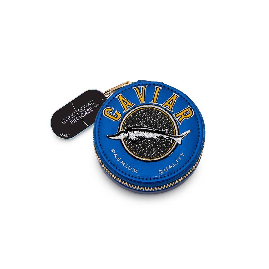 Caviar Tin Daily Pill Organizer | Travel Pill Case
