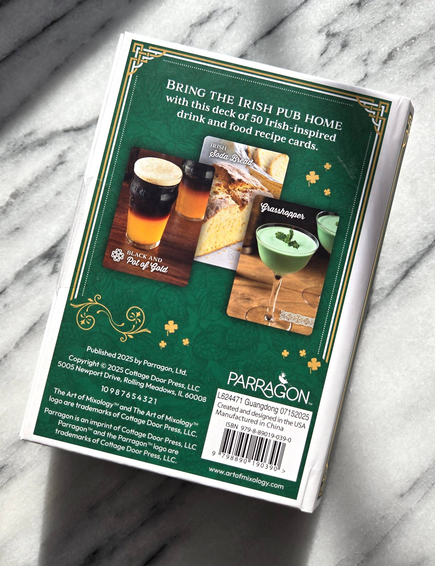 Art of Mixology Irish Pub Sips & Snacks Recipe Cards