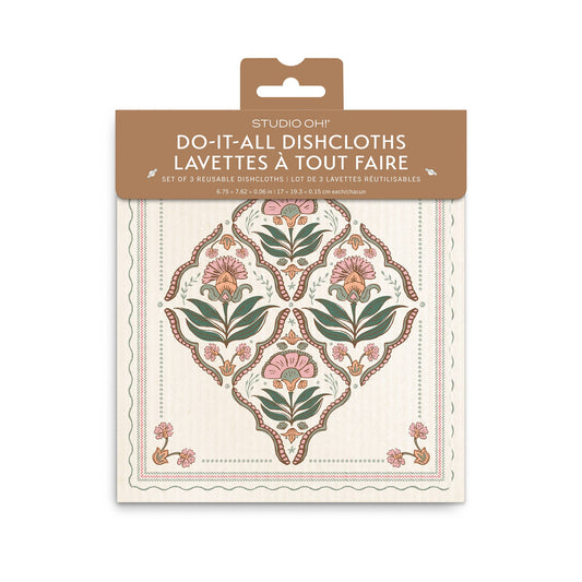 Floral Do-It-All Dishcloth Set