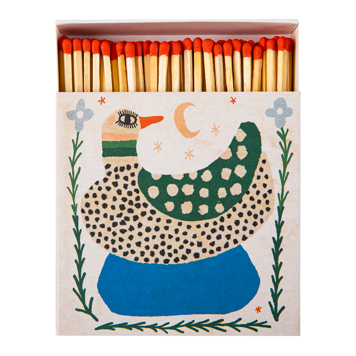 Moonlit Duck Safety Matches | Decorative Matchbox with 125 Matches