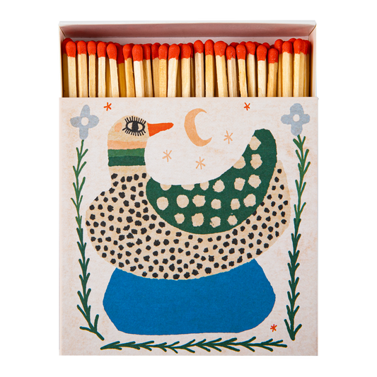 Moonlit Duck Safety Matches | Decorative Matchbox with 125 Matches