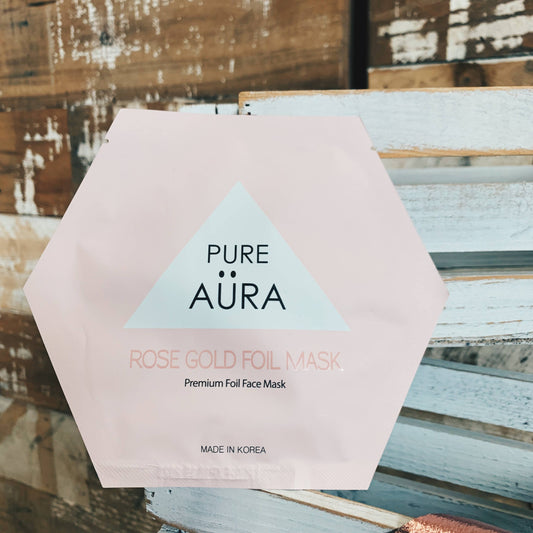 Rose Gold Foil Face Mask