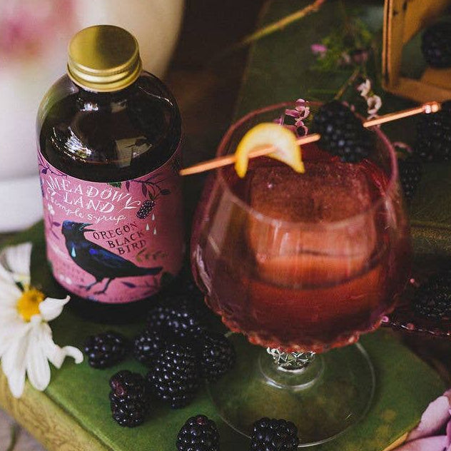 Oregon Black Bird Marionberry & Black Pepper Simple Syrup | 8 oz