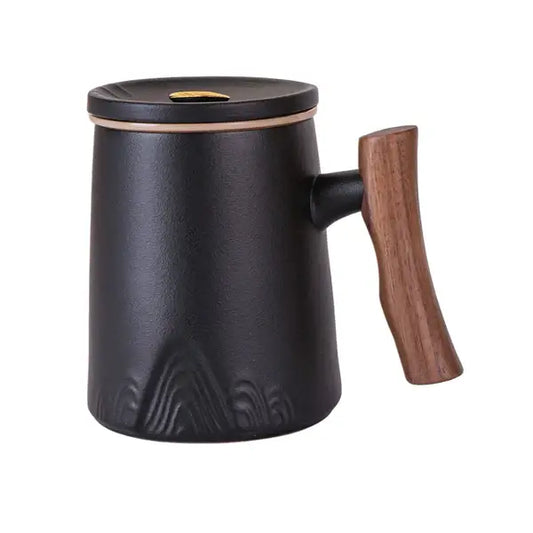 Porcelain Tea Mug with Infuser & Lid | 12 oz Loose Leaf Teacup