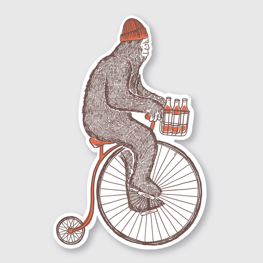 Sasquatch Bike Sticker