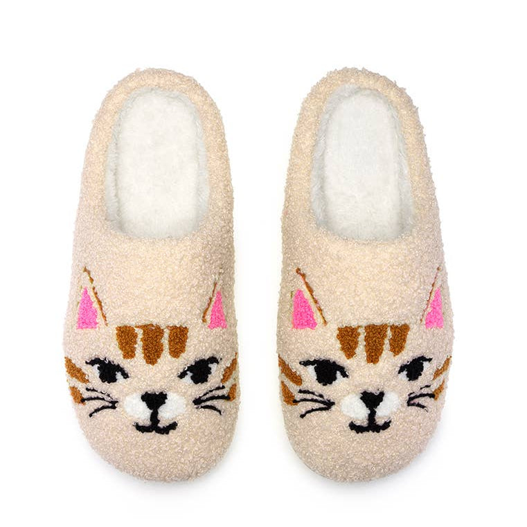 Kitty Cat Face Slippers