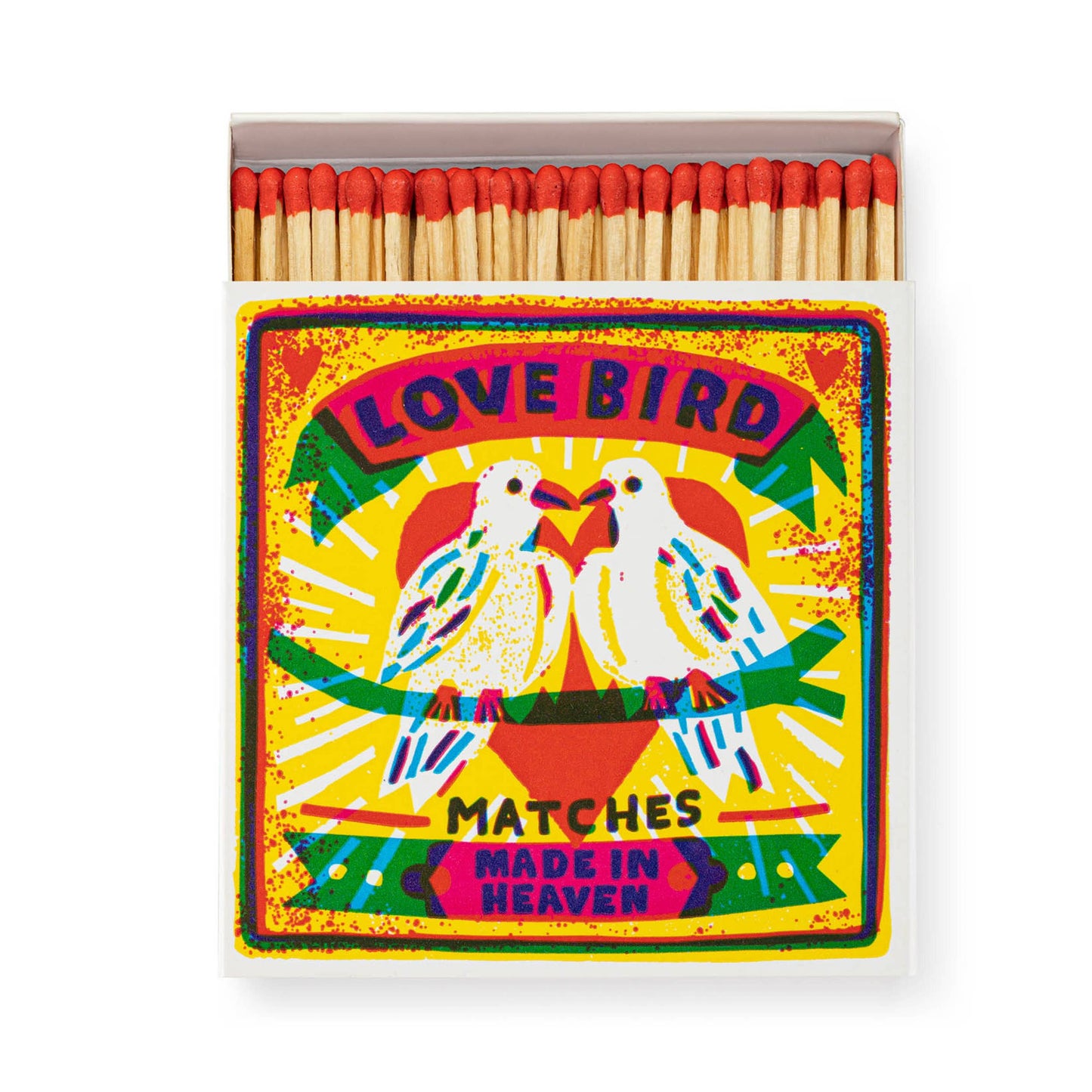 Love Birds Safety Matches | Decorative Matchbox with 125 Matches