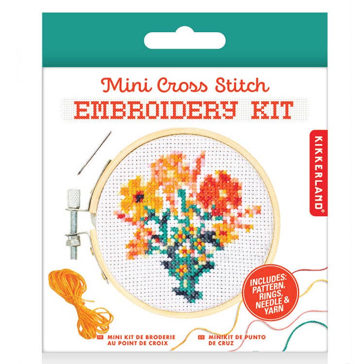 Flowers MiniCross Stitch Embroidery