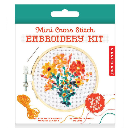Flowers MiniCross Stitch Embroidery