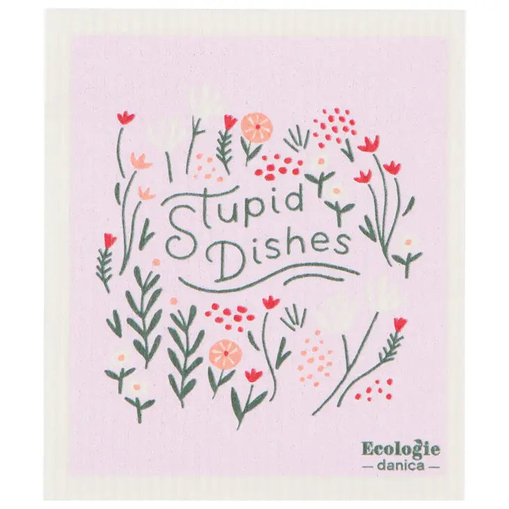 Stupid Dishes Swedish Dishcloth