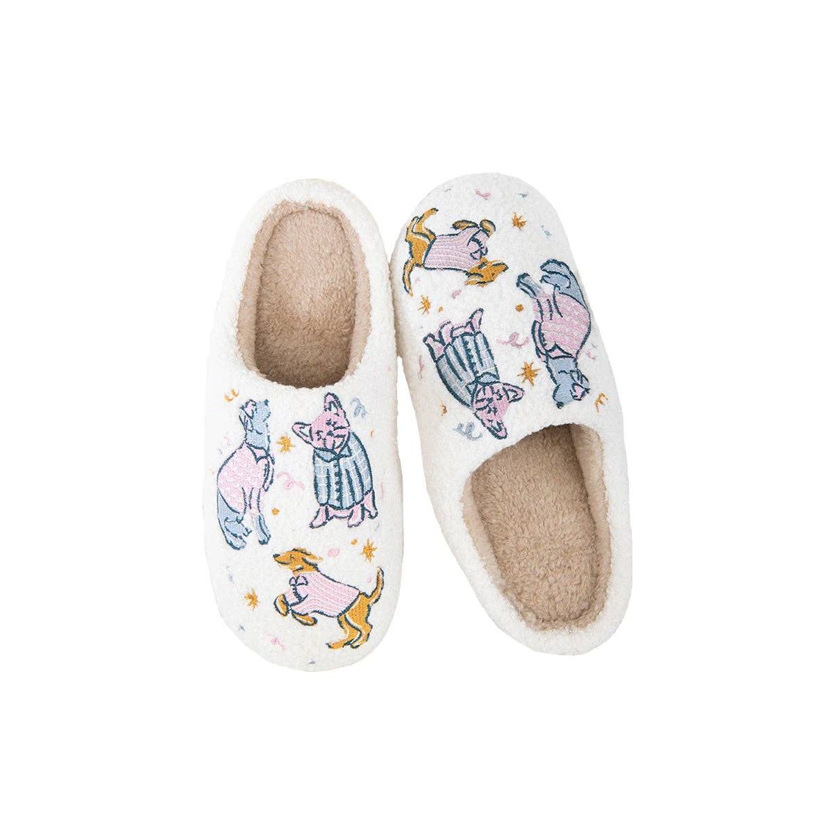 Posh Pets Fuzzy Sherpa Slippers – Cats & Dogs