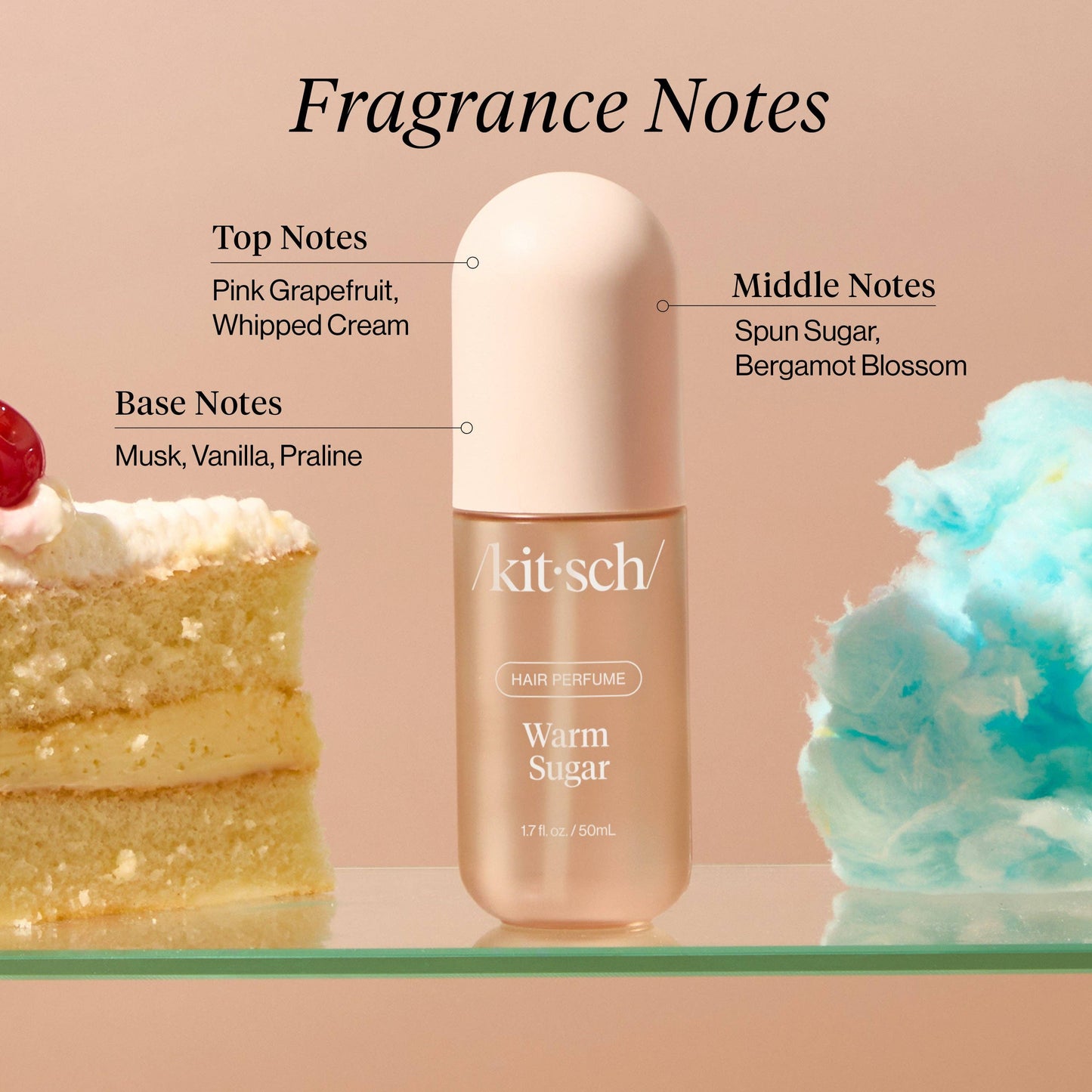 Warm Sugar Hair Perfume | 1.7 fl oz Odor-Eliminating Hair & Body Mist