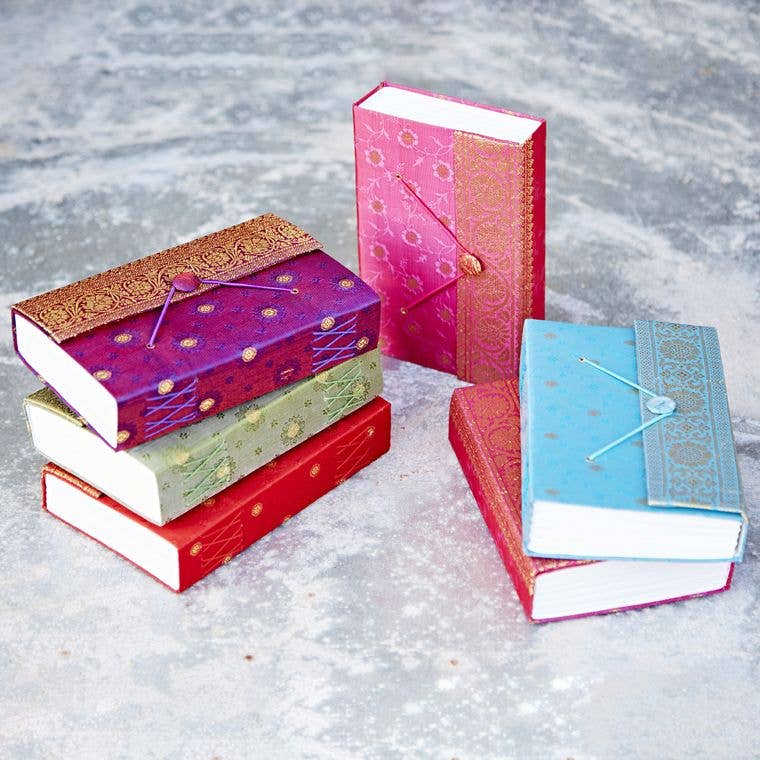 Handmade Sari Fabric Journals