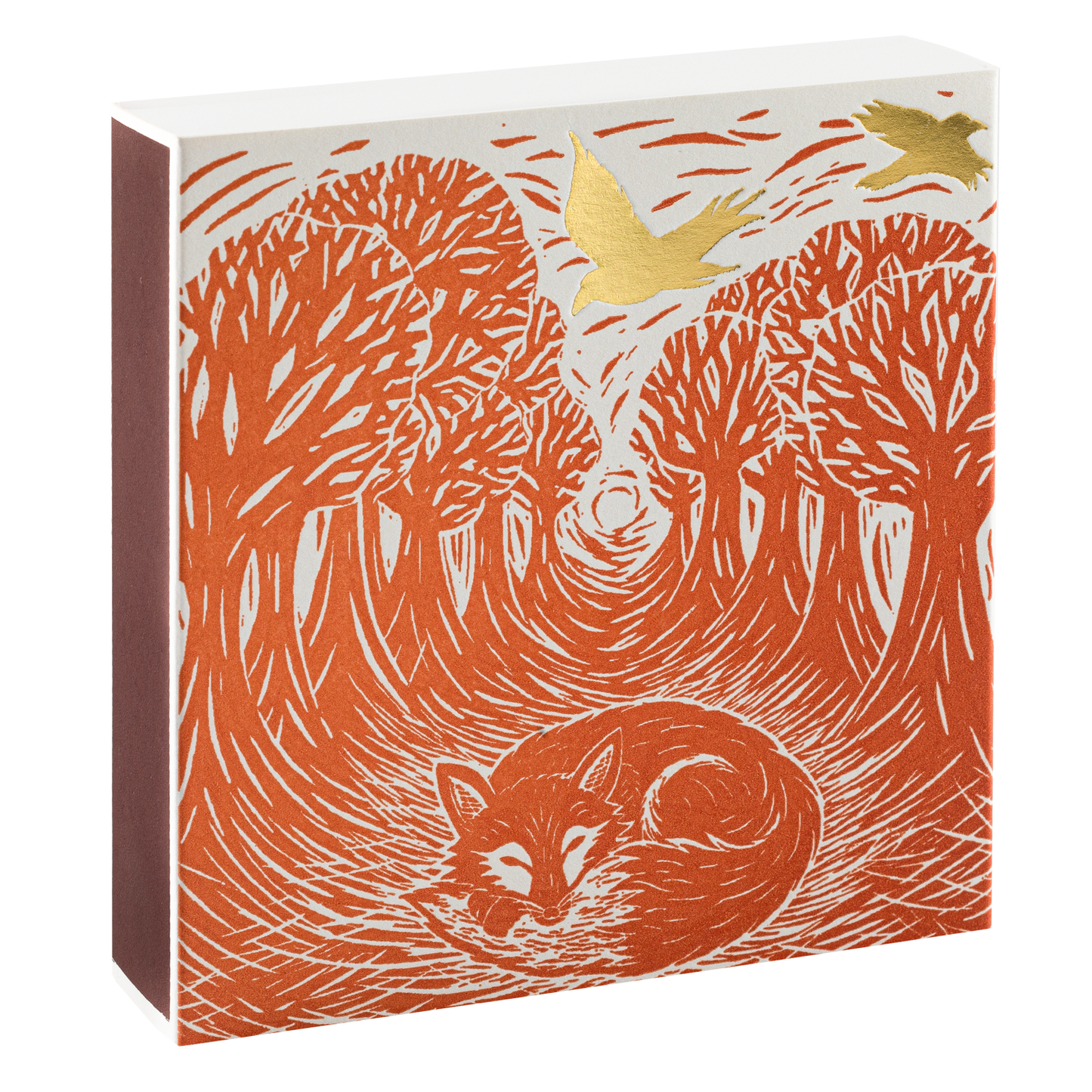 Sleeping Fox Safety Matches | Woodland Decorative Matchbox with 125 Matches