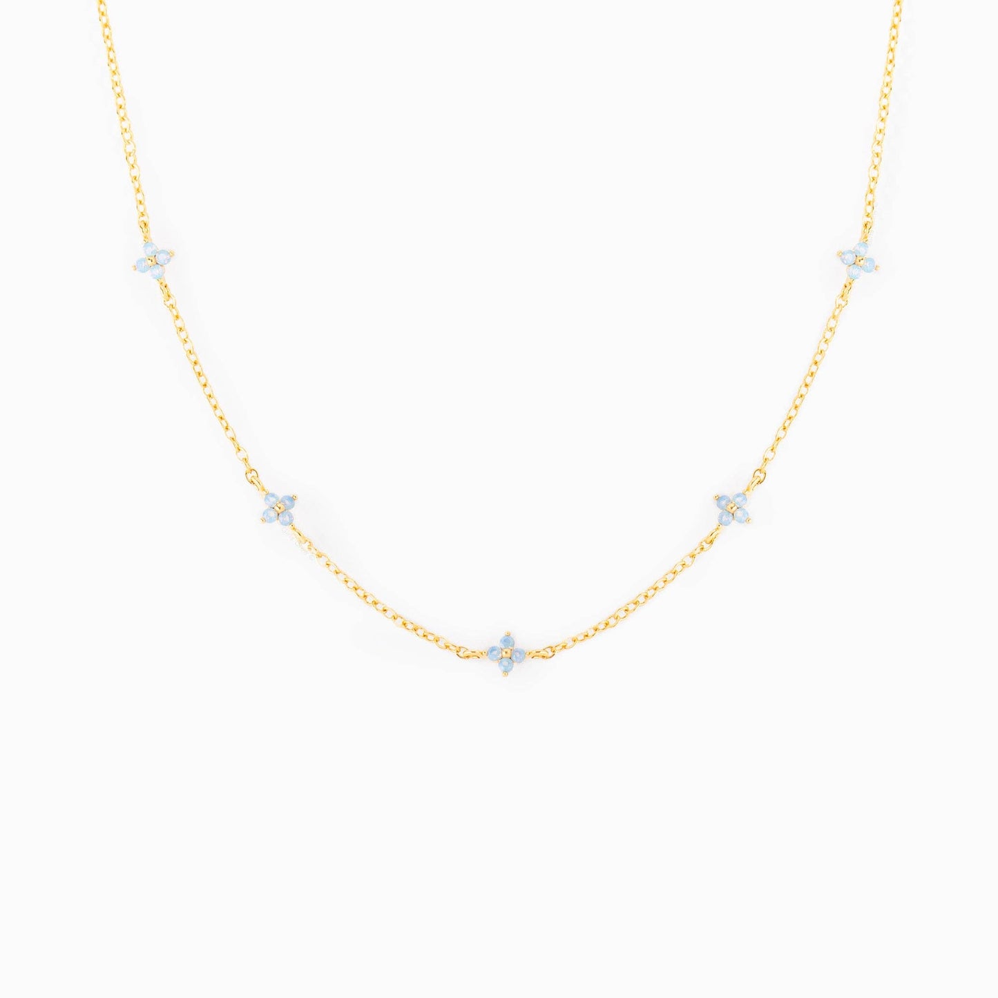 Blue Blossom Love Necklace