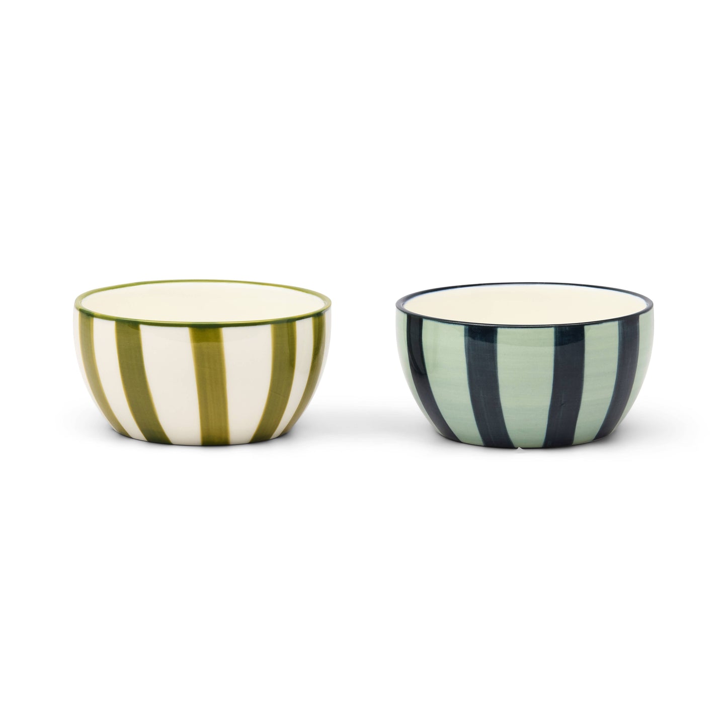 Bella Green Ceramic Dipping Bowl Set | Serving Bowls (Set of 2)