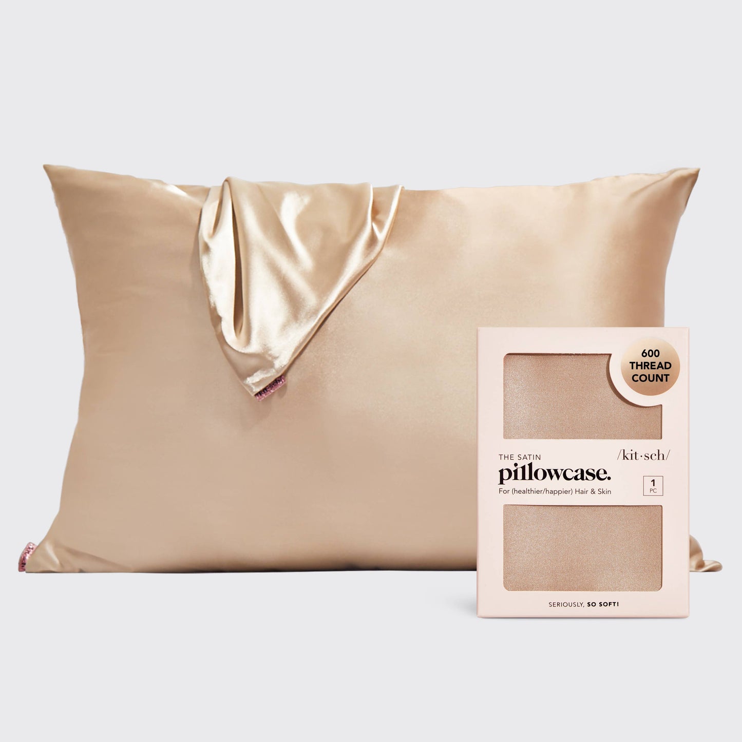 Satin Pillowcase with Zipper | Queen/Standard 600 Thread Count