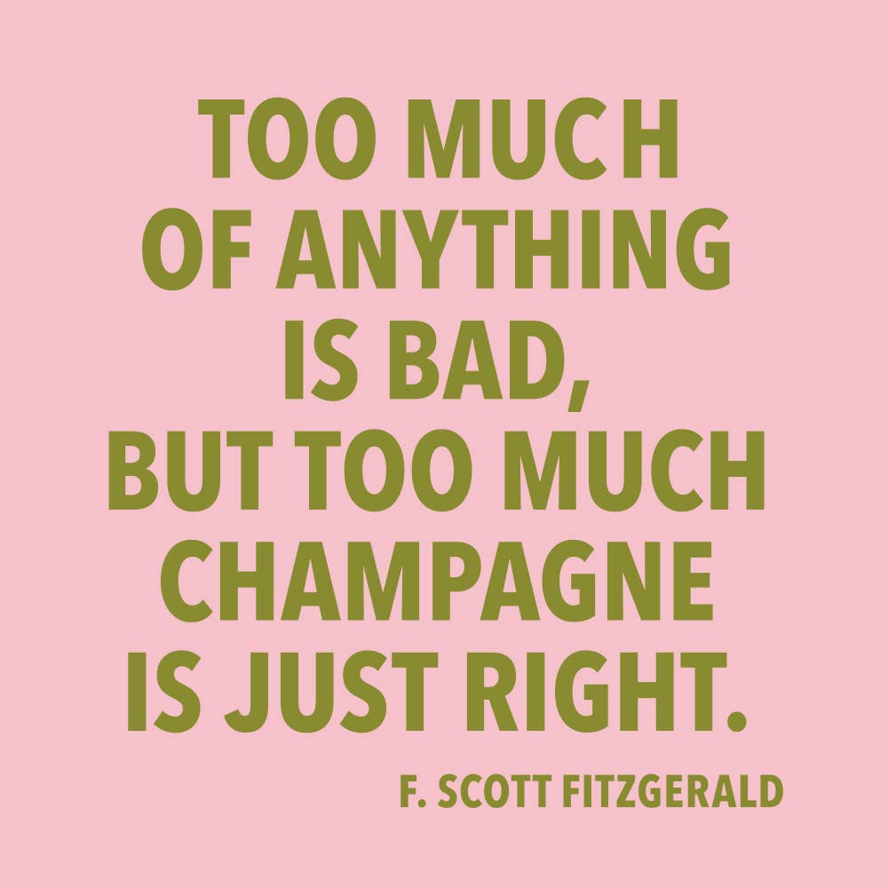 Too Much Champagne Funny Cocktail Napkins | 20-Pack Party Napkins