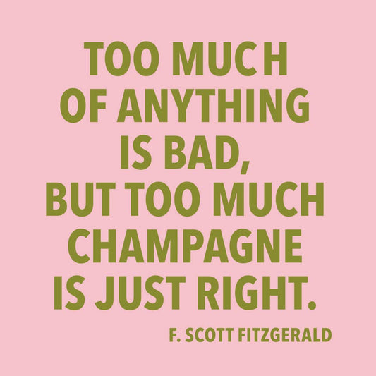 Too Much Champagne Funny Cocktail Napkins | 20-Pack Party Napkins