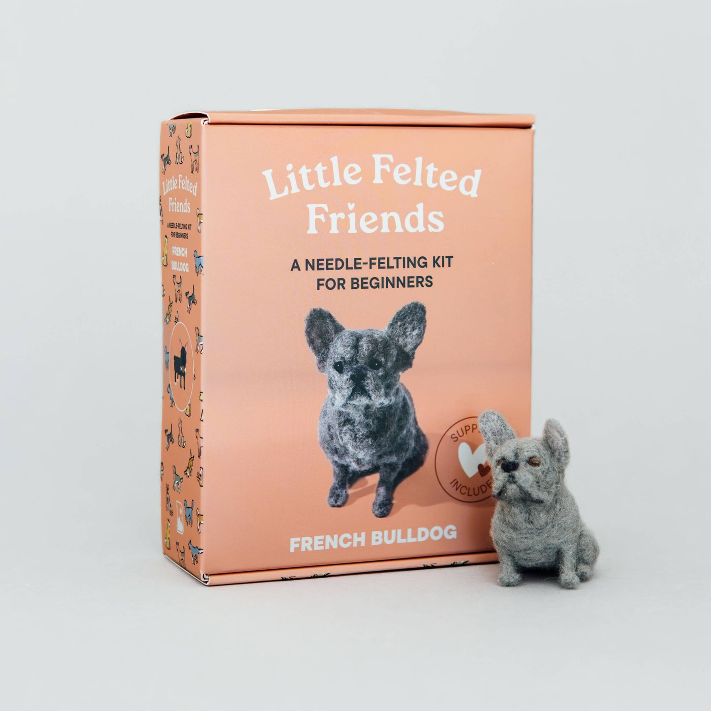 Little Felted Friends: French Bulldog Needle Felting Kit