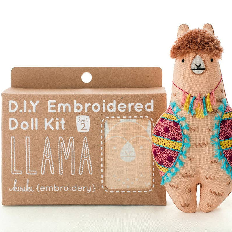 Llama Embroidery Kit