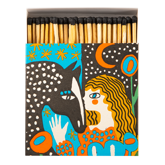 Girl & Horse Safety Matches | Decorative Matchbox with 125 Matches
