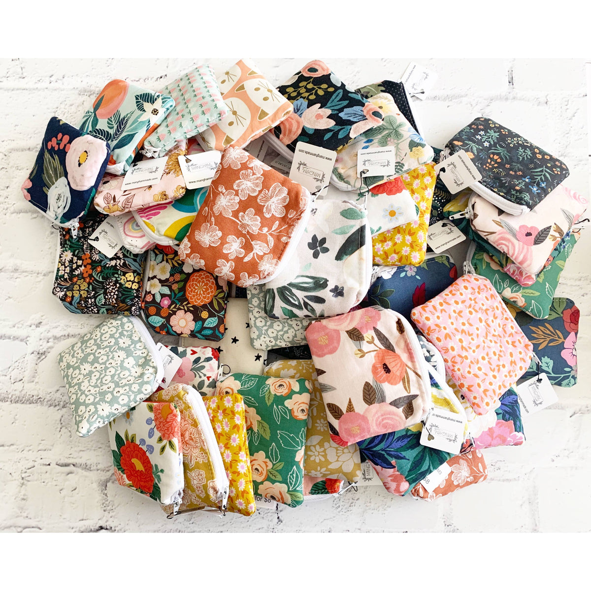 Small Fabric Zipper Pouch Variety Pack | Handmade Coin Purse