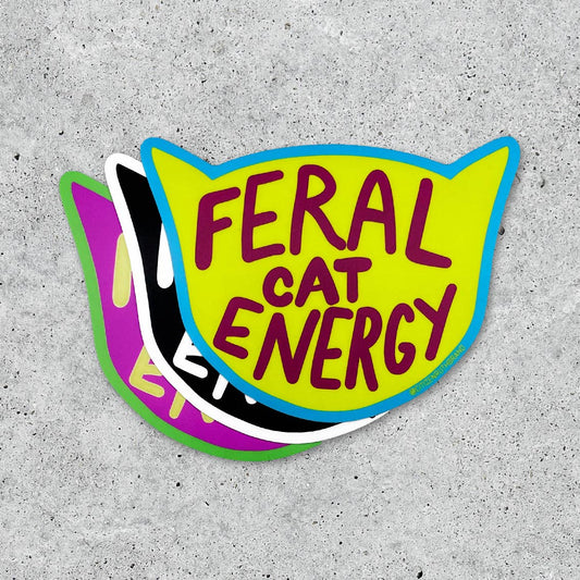 Feral Cat Energy Sticker