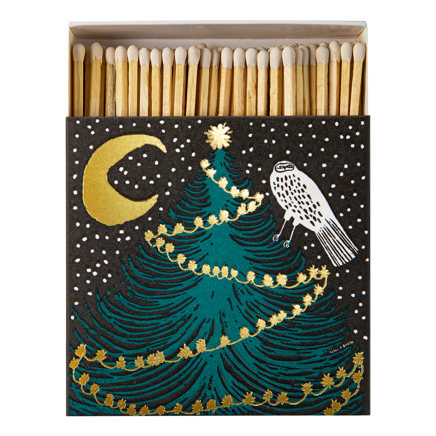 Owl Tree Safety Matches | Decorative Matchbox with 125 Matches