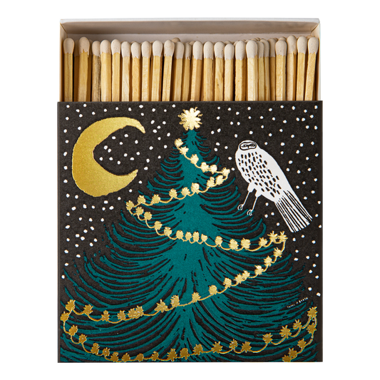 Owl Tree Safety Matches | Decorative Matchbox with 125 Matches