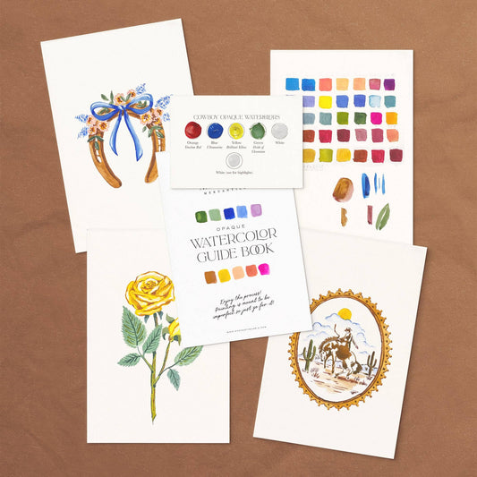 Watercolor Vintage Cowboy Painting Kit