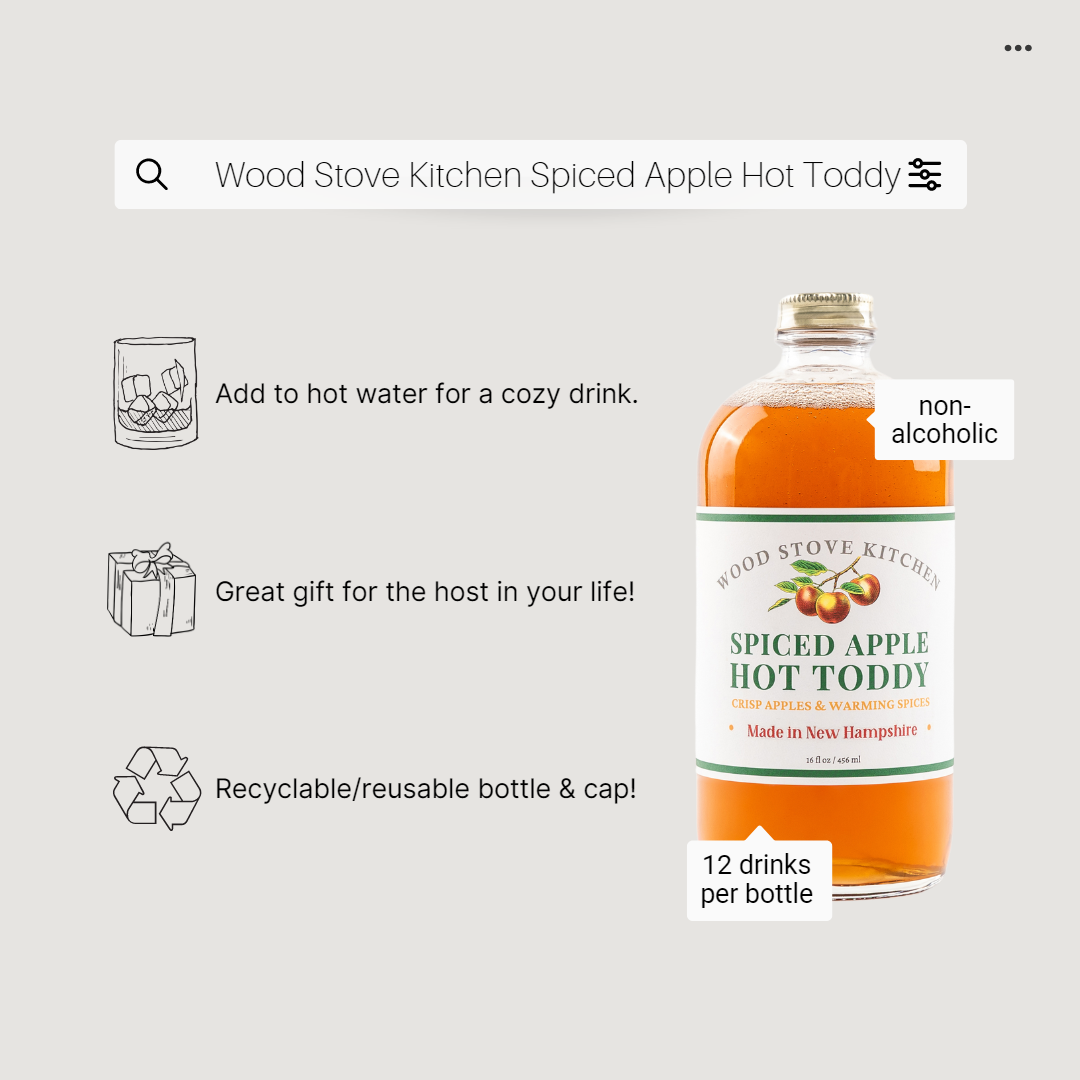 Spiced Apple Hot Toddy Cocktail & Mocktail Mixer (16 fl oz)
