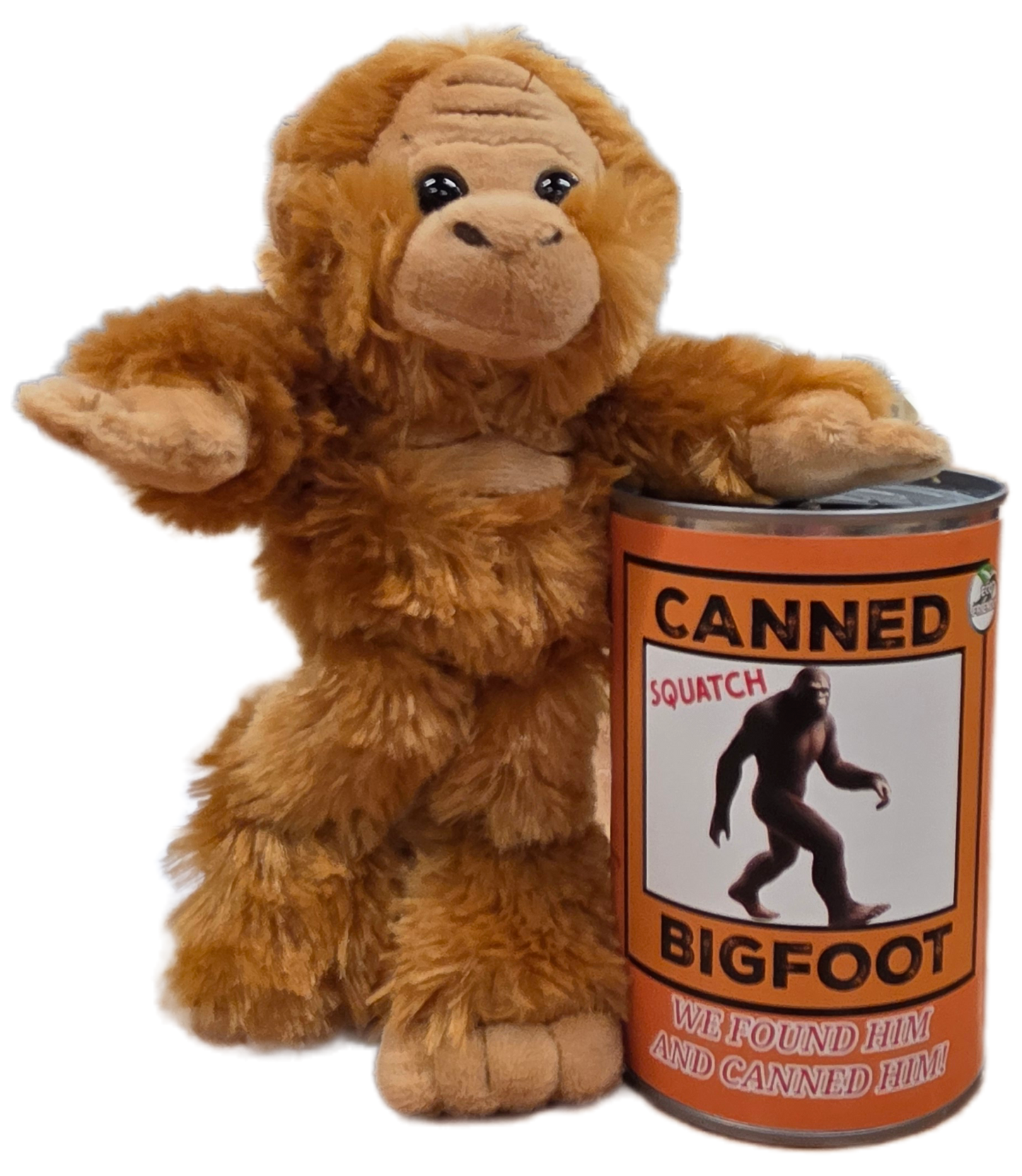 Canned Bigfoot Stuffed Animal Plush