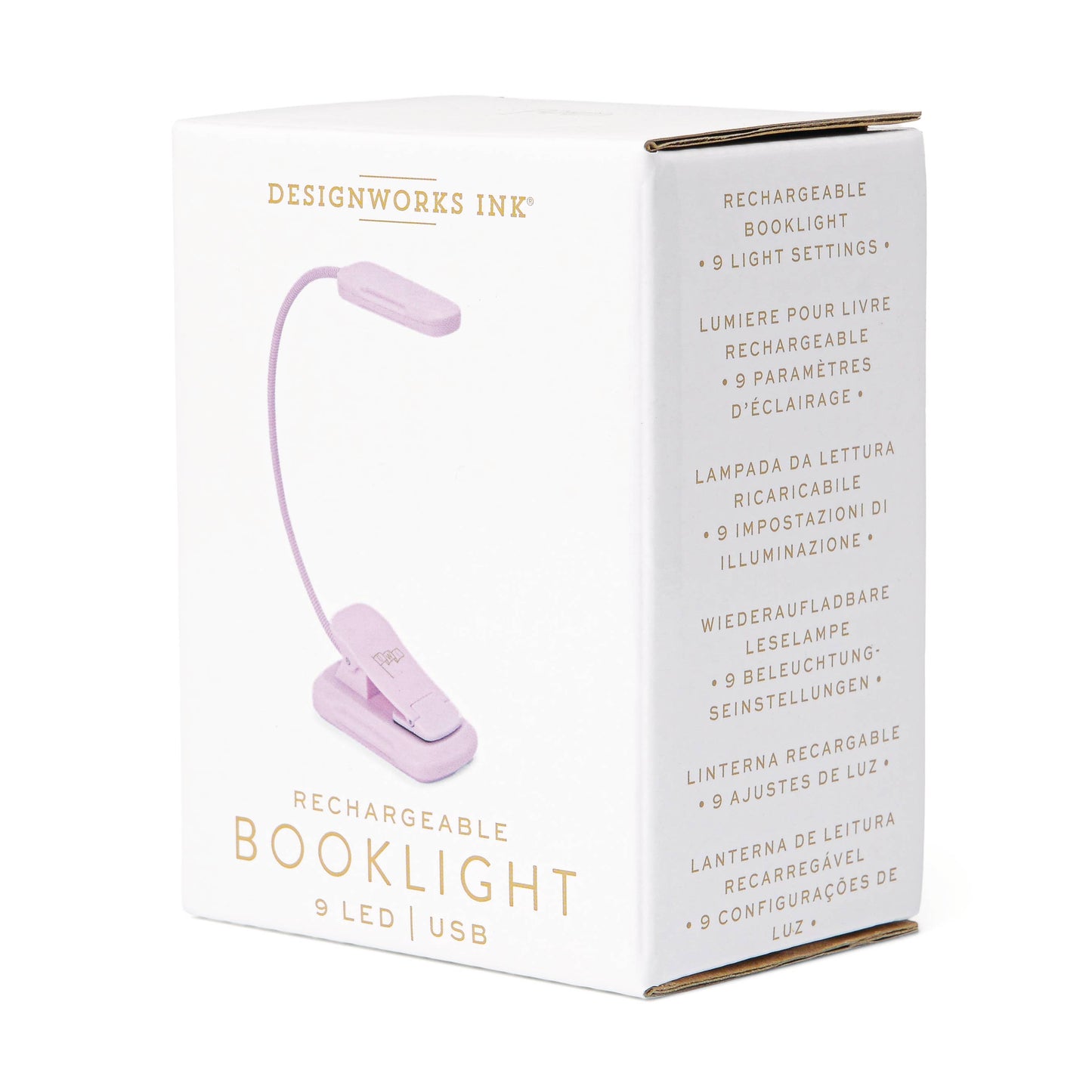 Lilac Rechargeable Book Light | Adjustable LED Reading Light