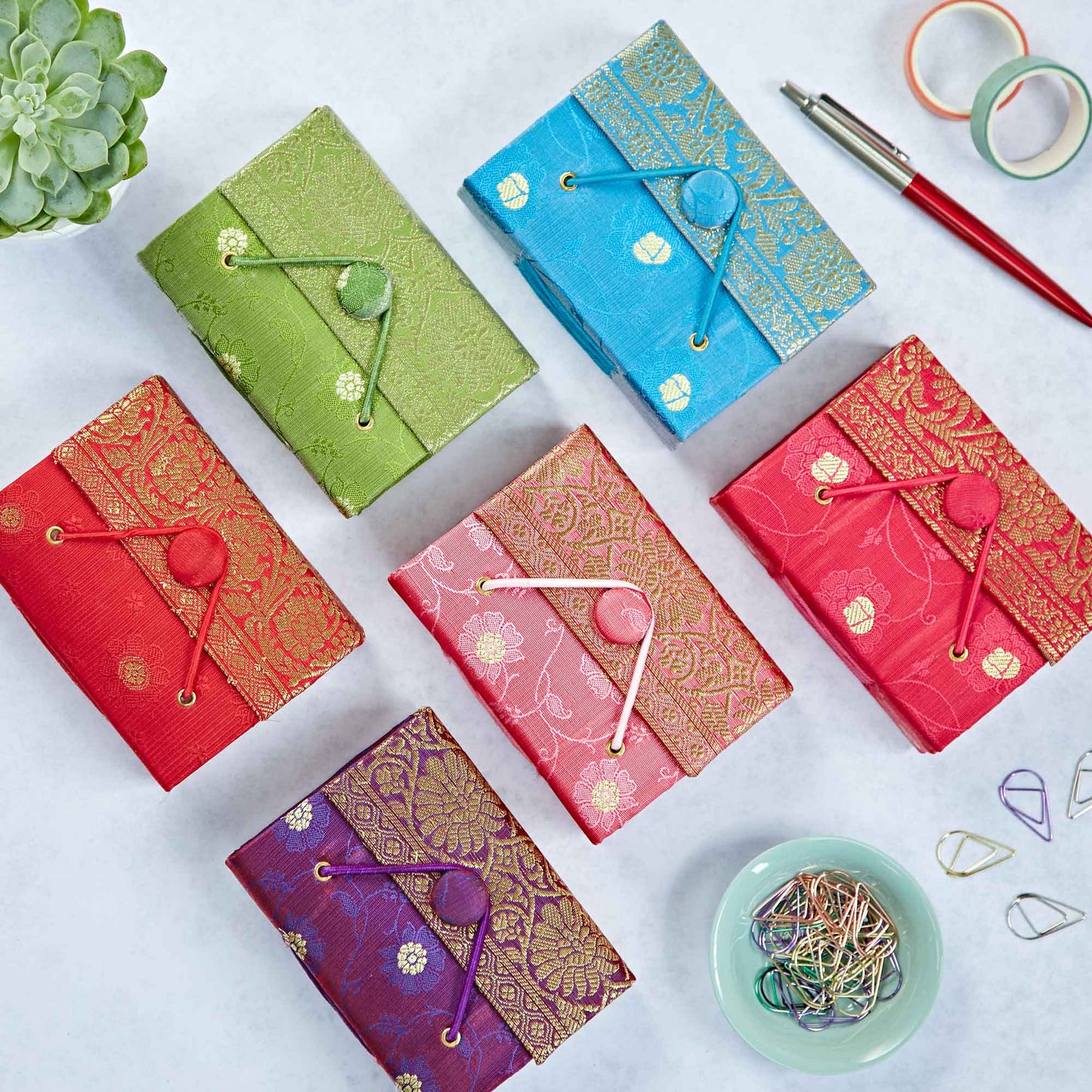 Handmade Sari Fabric Journals