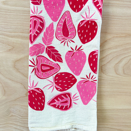 Strawberries Tea Towel