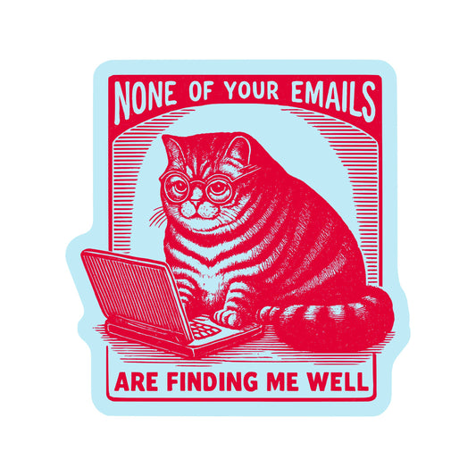 Work Kitty Cat Sticker