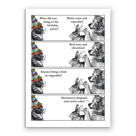 Fruit or Veg Birthday Greeting Card