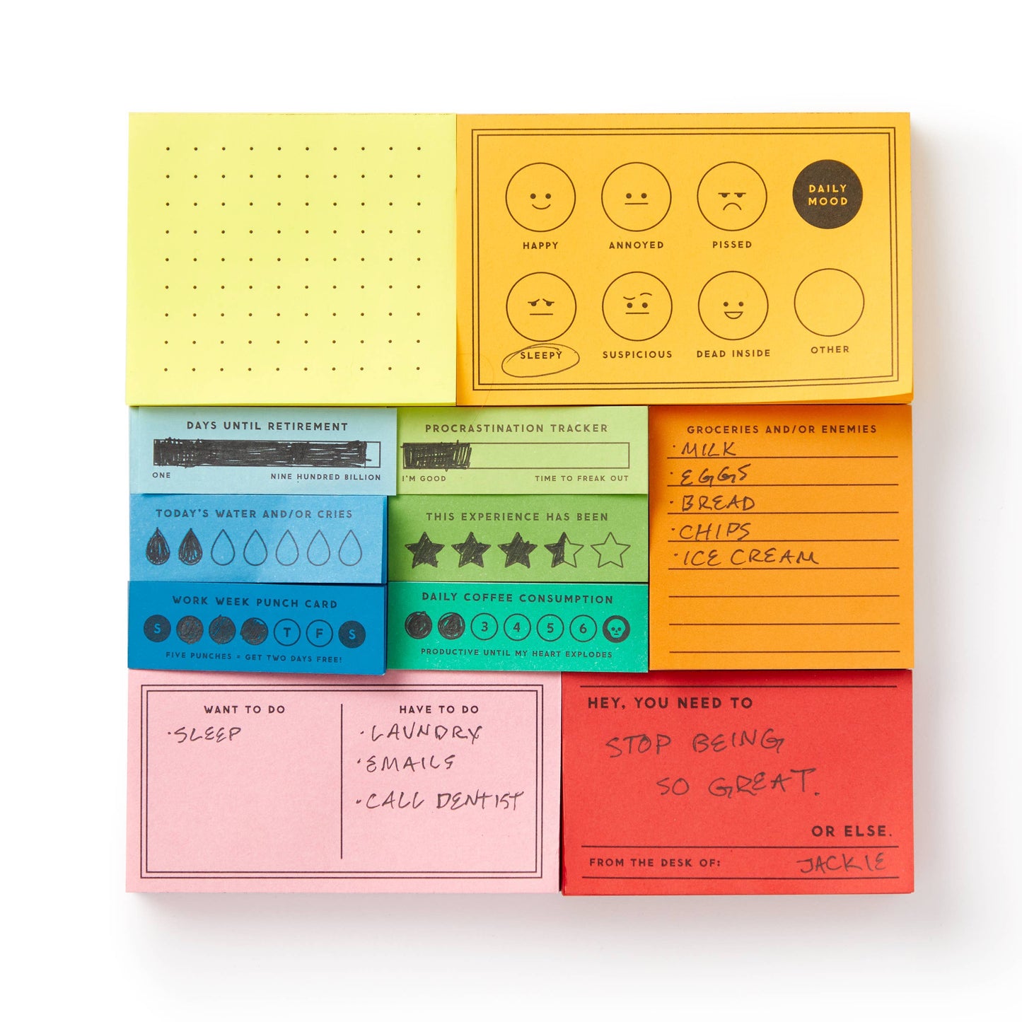I've Got A Few Notes Notepad Set | Vintage-Inspired Tear-Off Memo Pads